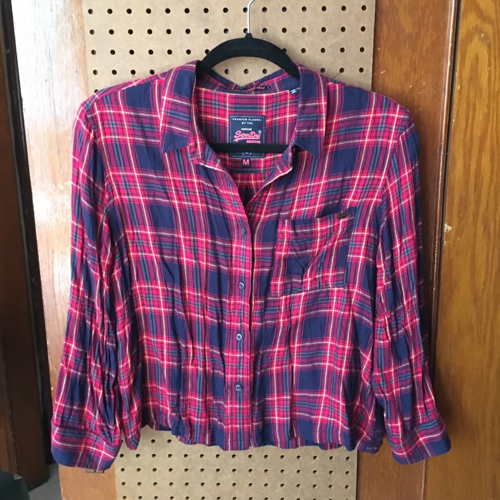 Superdry Lightweight Cropped Flannel